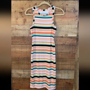 No Boundaries Striped Ribbed Dress